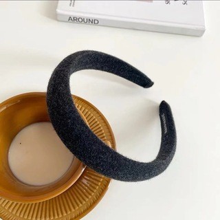 Retro pink sponge headband with high cranial pressure, small face, new internet celebrity solid color Japanese and Korean hair accessories