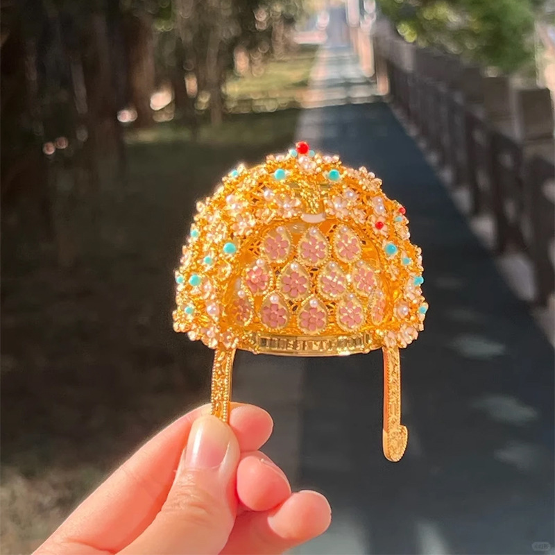 扬州大运河博物馆文创萧皇后凤冠冰箱贴金属创意旅游纪念品伴手礼|undefined