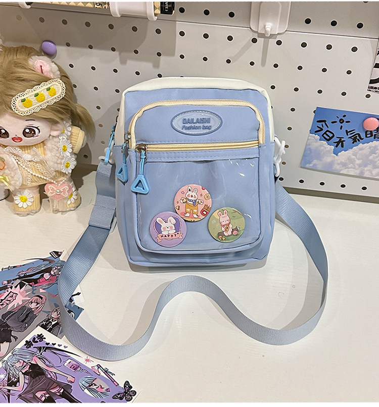 New transparent pain bag, ins small bag, crossbody bag, girl's small crossbody bag, trendy student backpack, comic exhibition transparent mobile phone bag undefined