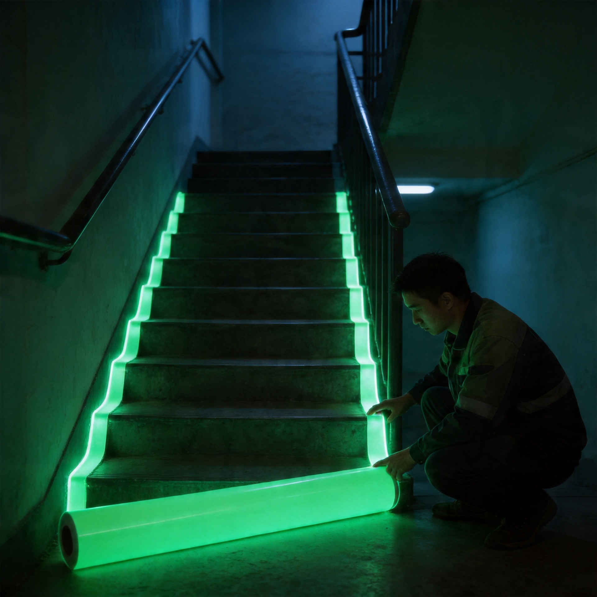 Производство светящейся бумаги, бестеневой клей, акриловая светящаяся пленка, красная растягивающаяся люминесцентная пленка из ПВХ, флуоресцентный материал