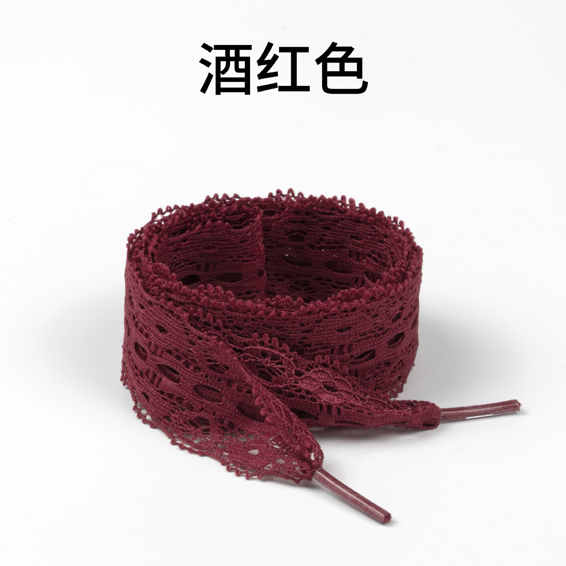 Burgundy shoelaces