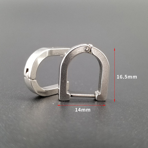 geometric fashionable universal earrings stainless steel for men and…