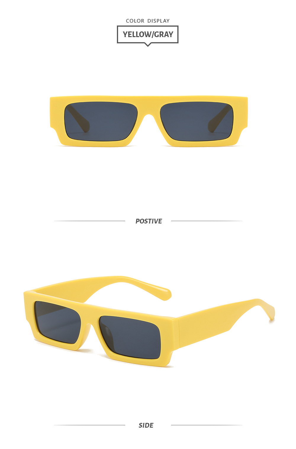 55g Weight Full Frame Glasses Structure Sunglasses Classification Ac, UV400 Protection Lens Material Square Glasses Style Street Occasion Solid Color Pattern Women'S Gender Cool Style Style Grey, Pink, Black Color Cool Style Solid Color Ac UV400 Protection Square Full Frame Women's Sunglasses 10