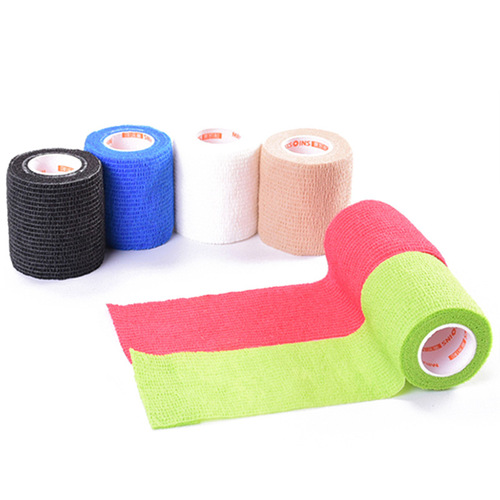 Pet self-adhesive bandage solid color wristband non-woven sports protective bandage fixed basketball badminton bandage protection