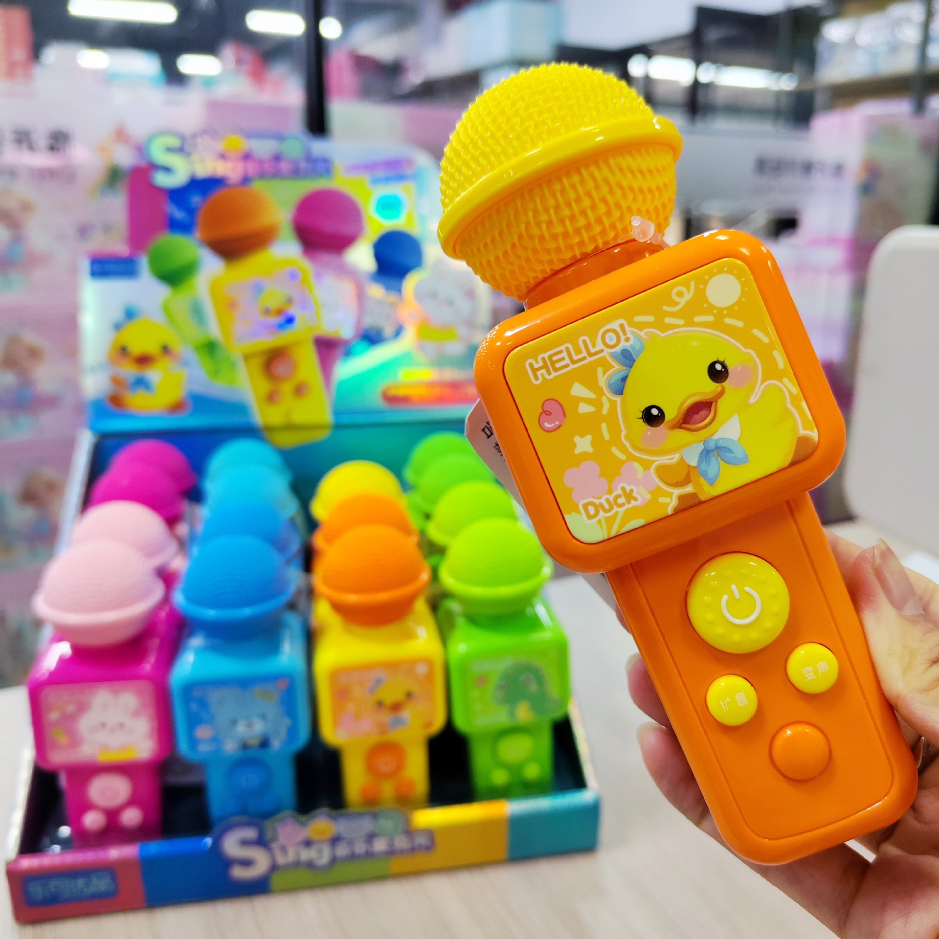 趣味变声唱歌麦克风女孩玩具仿真扩音话筒儿童过家家玩具礼物批发