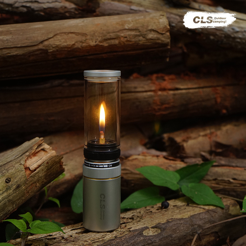 CLS vela de gas al aire libre luz romántica tienda de campaña campamento luz vela linterna iluminación portátil luz de la vela