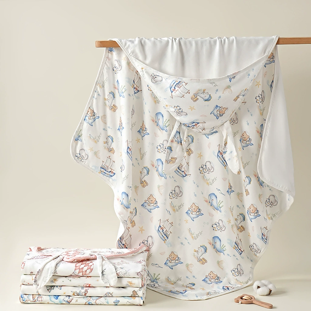 Детское одеяло для новорожденных, весенне-летнее тонкое одеяло, бамбуковое хлопковое одеяло, четырехсезонное одеяло, детские принадлежности, одеяло класса А