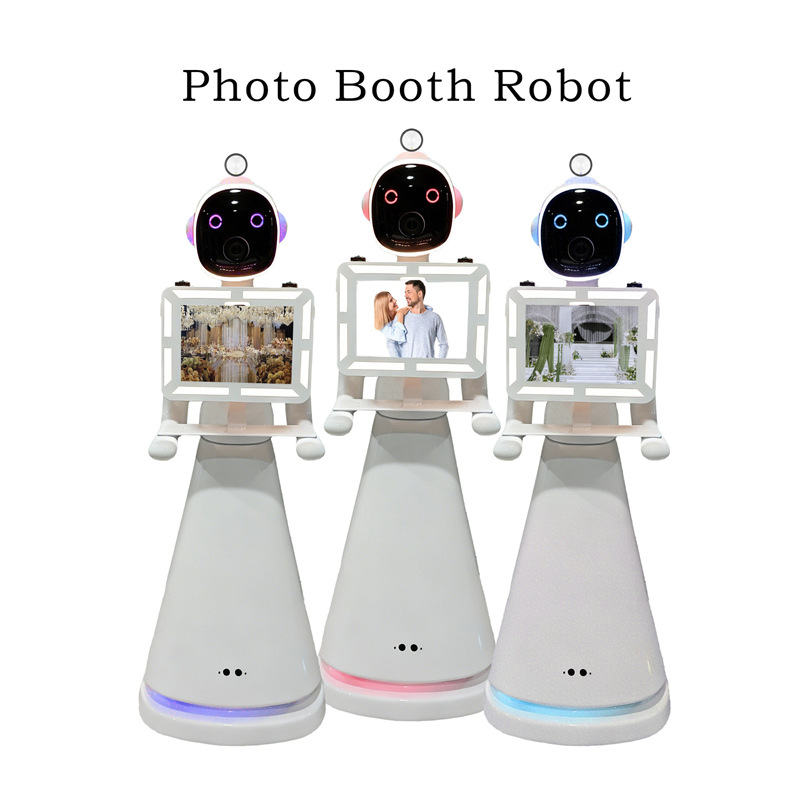 12.9ipad cámara incorporada DNP impresora robot instantánea foto instantánea impresión para bodas exhibición escénica centro comercial