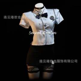 欢也性感情趣内衣制服诱惑套装小胸显大激情免脱睡衣0722