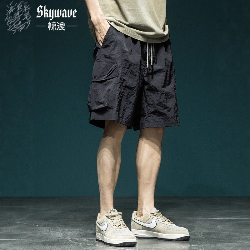American Outdoor Ice Silk Shorts Men's Summer Thin Loose Quick-Drying Workwear Casual Pants Sports Breathable Five-Point Pants American Outdoor Ice Silk Shorts Men's Summer Thin Loose Quick-Drying Workwear Casual Pants Sports Breathable Five-Point Pants
