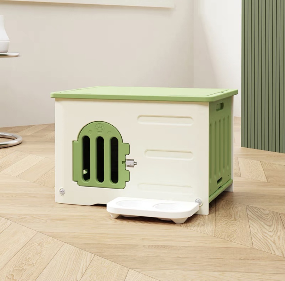 해피 그린 플러스 사이즈 + 먹이 그릇