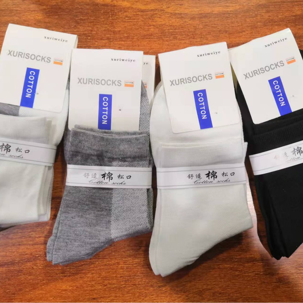 Summer Men's Mid-Waist Mesh Thin Solid Color Cotton Socks Breathable and Refreshing Anti-Friction Economical Stall Running Volume