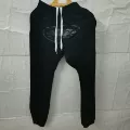 Black Printed Sweat Pants