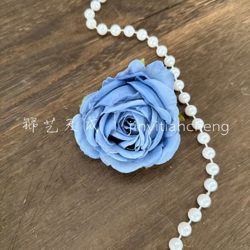 包芯玫瑰花朵雪山玫瑰花头 花墙车头道具花diy材料服装头饰假花|undefined