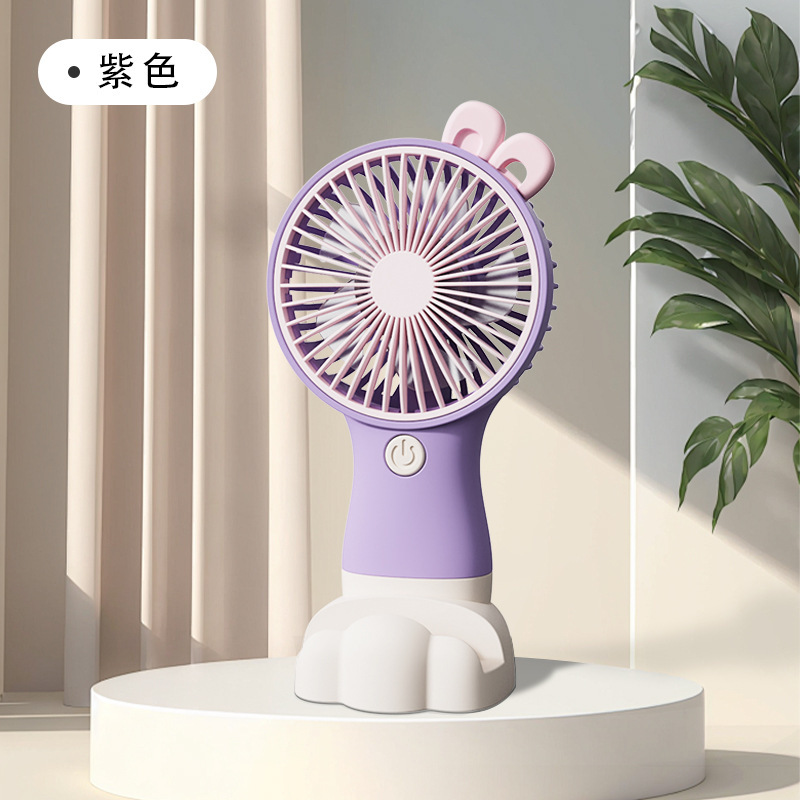 新しいデスクトップデスクトップ手持ち小型ファンusb充電ファン静音携帯長航続サポート印刷ロゴ|undefined