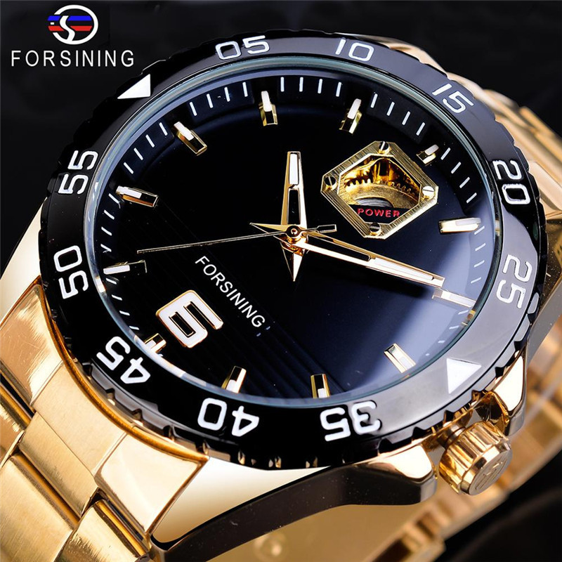 Men's Skeleton Mechanical Watch Style Fashionable Casual Automatic Movement_voghion.com