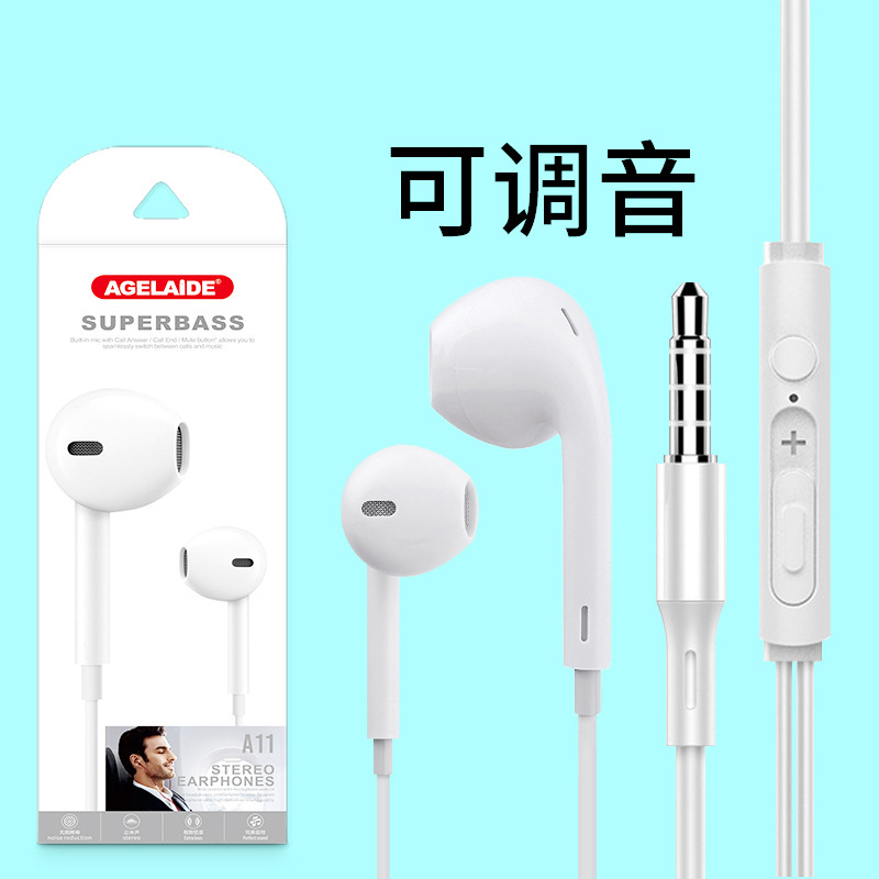 Android Wired Headphones Are Suitable for Huawei, Xiaomi, and Apple Phones, with In-Line Control and Microphone, Packaged in a Type-C In-Ear Style