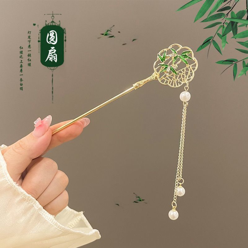 Nuevo estilo chino antiguo clip de cabello para mujeres acristaladas clip de brillo de brillo de alto nivel nuevo estilo chino clip de cabello simple clip