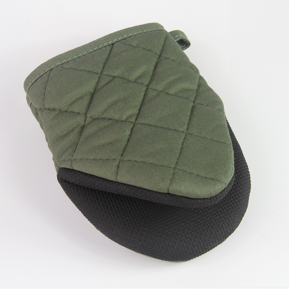 Clip anti-escaldado de silicona verde del ejército