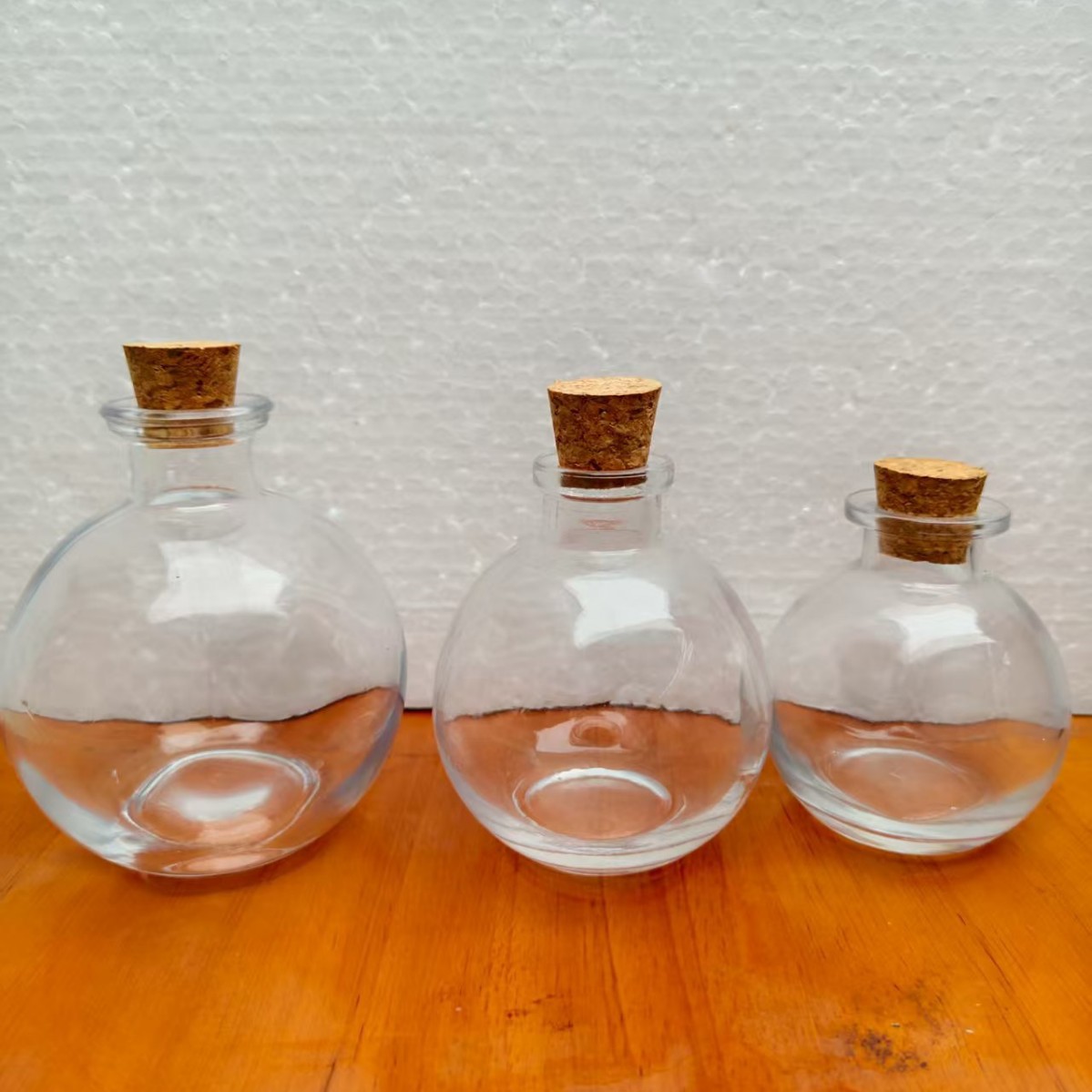 现货250ml 180ml 100mll圆球塞口漂流瓶 许愿瓶饮料瓶 工艺瓶50ml
