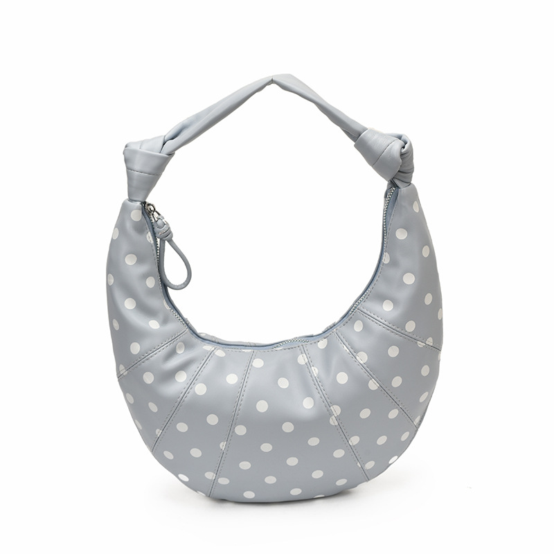 Personalidad de nicho de diseño de bolsas de punto de onda para mujeres 2026 nuevo estilo de moda universal bolsas de hombro bolsas diarias bolsas de brazo de viaje