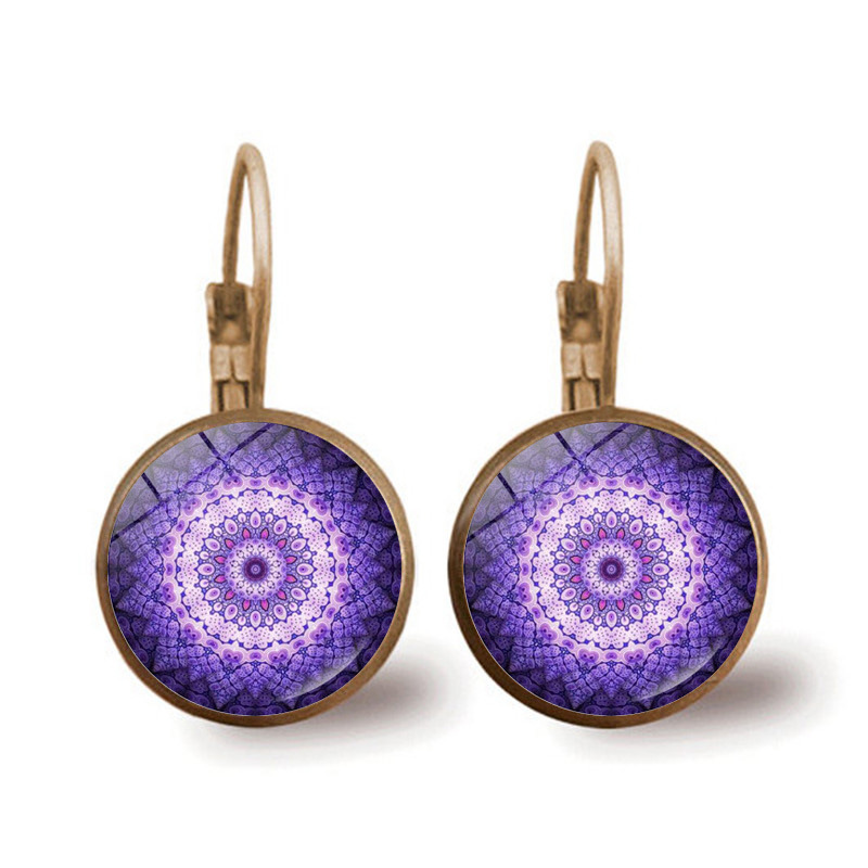 Yoga Mandala Flower Earrings 5