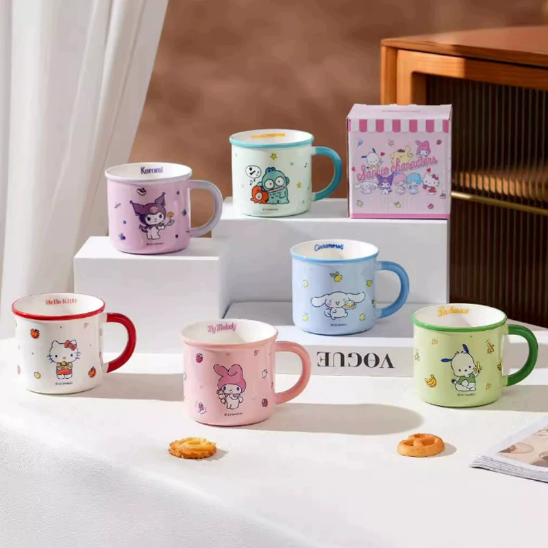 Hello Kitty, керамическая мультяшная ручка высокого качества со стеклом