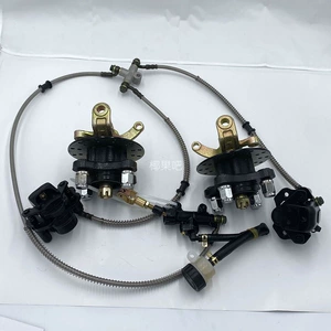 Dəyişdirilmiş dörd təkərli elektrikli go-kart asqı aksesuarları, buynuz təkərli ATV, üçtəkərli təkər mərkəzi flanş ayaq əyləci