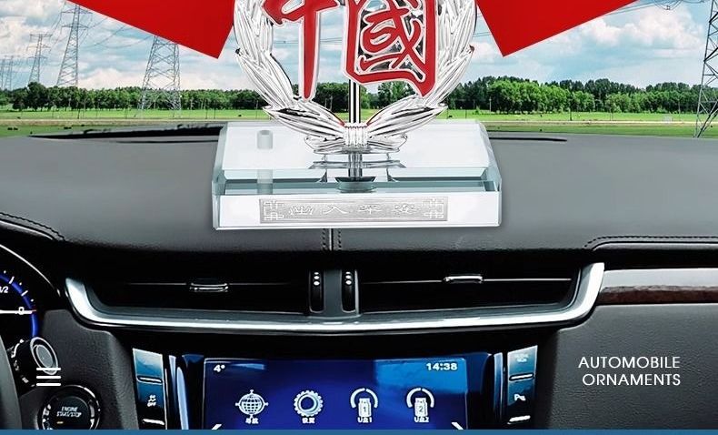 Five-star quality party flag, small national flag for car, office desk, car interior decoration, high-end car flag ornament, small red flag