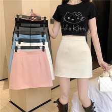 黑色防走光半身裙女2025新款春季小个子字半裙高腰包臀裙短裙子