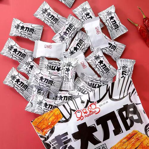 Mama's Famous Large Knife Meat 200g Nostalgic Vegetable Snack, Internet Famous Gluten Stick Snack, Leisure Food, Spicy Stick Sheet