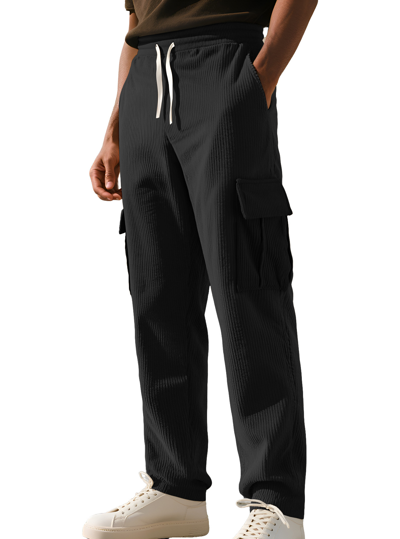 Nuevos pantalones de trote de bolsas transfronterizas de Europa y América, comercio exterior Amazon TK de otoño, pantalones casuales para hombres.