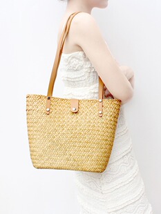 Beach straw retro shoulder bag