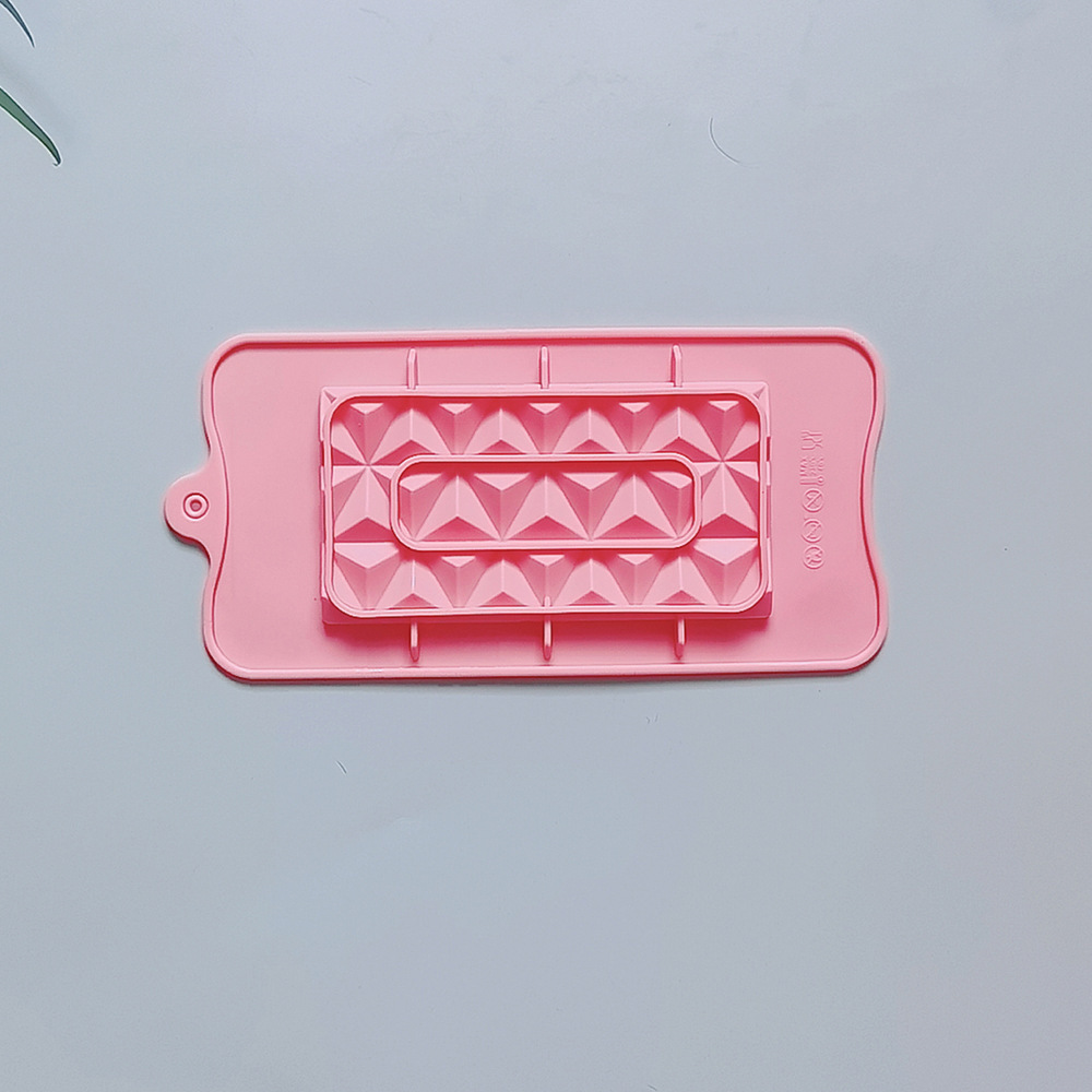 Triángulo chocolate 468 galletas molde de silicona pastel helado pudín molde de postre jabón utensilios de cocción