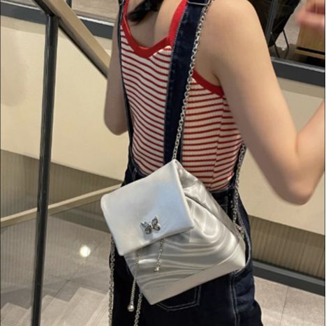 Ins Large Capacity Backpack Commute Casual Women Autumn Office Use Bag Dual Shoulder Bag High-End Style Fashion Texture