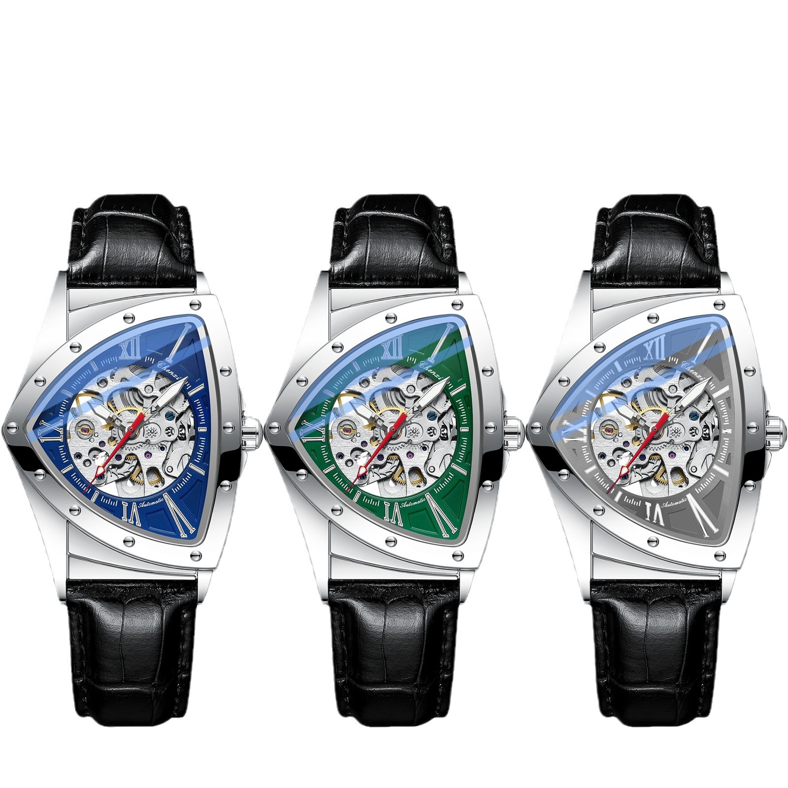 Reloj matutino, reloj para hombre, reloj mecánico, nuevo reloj impermeable luminoso para hombre hueco, fuente personalizada, fábrica al por mayor