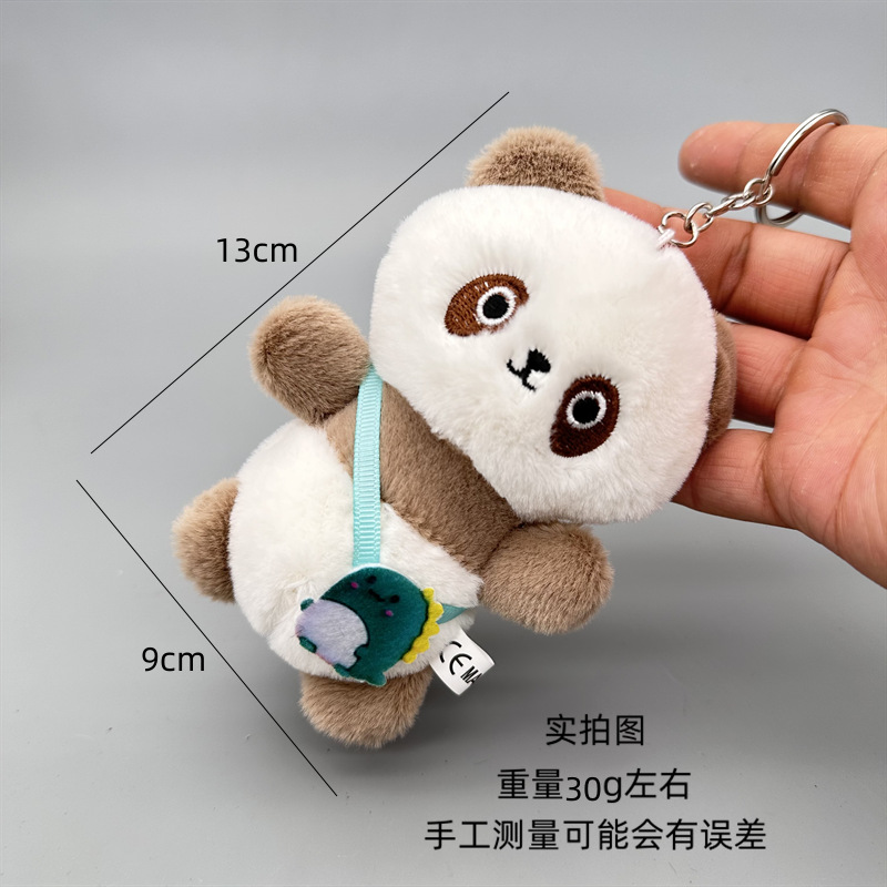 Red popularidad agarrar muñeca muñeca de peluche muñeca de bambú panda muñeca boutique colgante de llaver pequeño regalo al por mayor