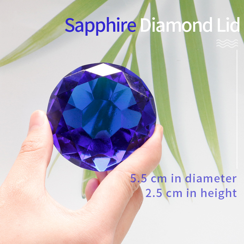 Nueva gama alta grande colorido AB cristal taza uñas belleza gran diamante cubierta cristal color diamante mano modelo pantalla