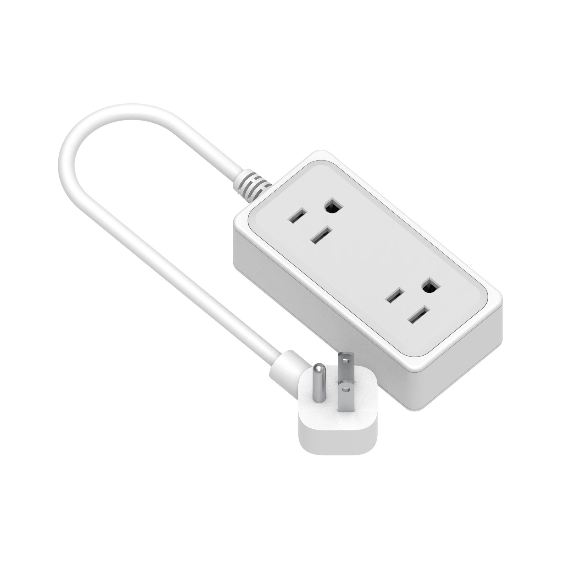 智能插排17W美规多功能开关插座快充电源插板FCC 认证USB防雷