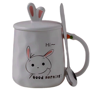 创意卡通猫咪陶瓷杯喵咪杯小兔子杯小熊杯青蛙杯陶瓷杯陶瓷马克杯