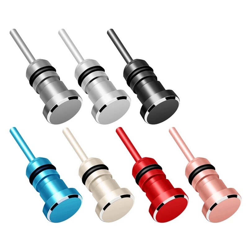Suitable for Apple Huawei Mobile Phone Earphone Hole Dust Plug Card Pin Audio Port Dust Plug Metal