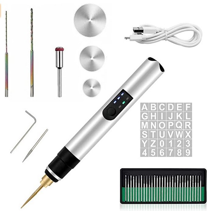 4,2 V de doble propósito control de velocidad micro-talla eléctrica pulido pluma DIY joyería metal vidrio letras huevo talla máquina de grabado de precisión