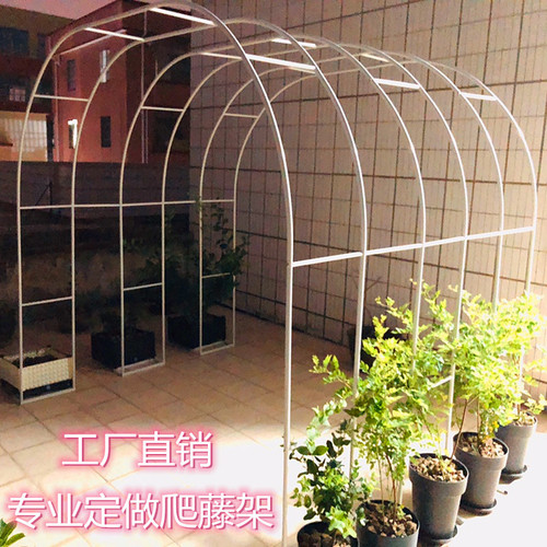 Simple Climbing Vine Fence Iron Arch Gate Support New Model Grape Vine Arch Rose and Rose Garden Fence Frame