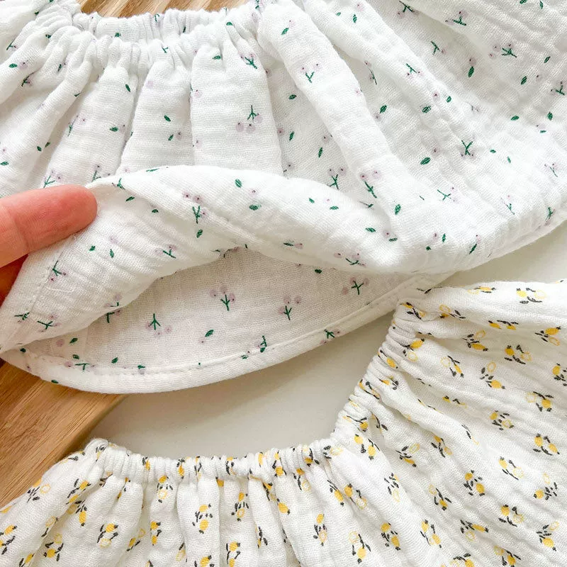 Детский всепригодный нагрудник для еды торговой марки Brand gauze, корейский стиль, 0–3 года