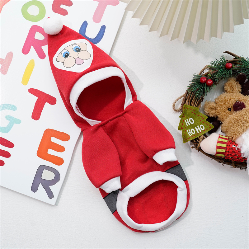 Liquidación de otoño e invierno ropa para mascotas pequeño mediano y grande perro Teddy gato ropa de algodón acolchado ropa divertida ancianos suministros de Navidad