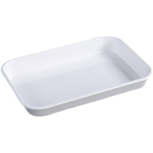 XEI3白色密胺托盘长方形大加深熟食凉菜盘塑料展示配菜盘商用卤菜