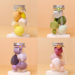 Beauty makeup eggs wholesale gourd powder puff dry and wet dual-use water droplets oblique makeup eggs independent packaging do not eat powder makeup eggs