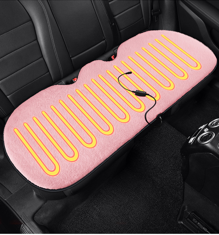 Heated Car Seat Cushion Plush Winter Warm 15S Fast Heating Automatic Constant Temperature Safe Heating Seat Cushion for Five Seats