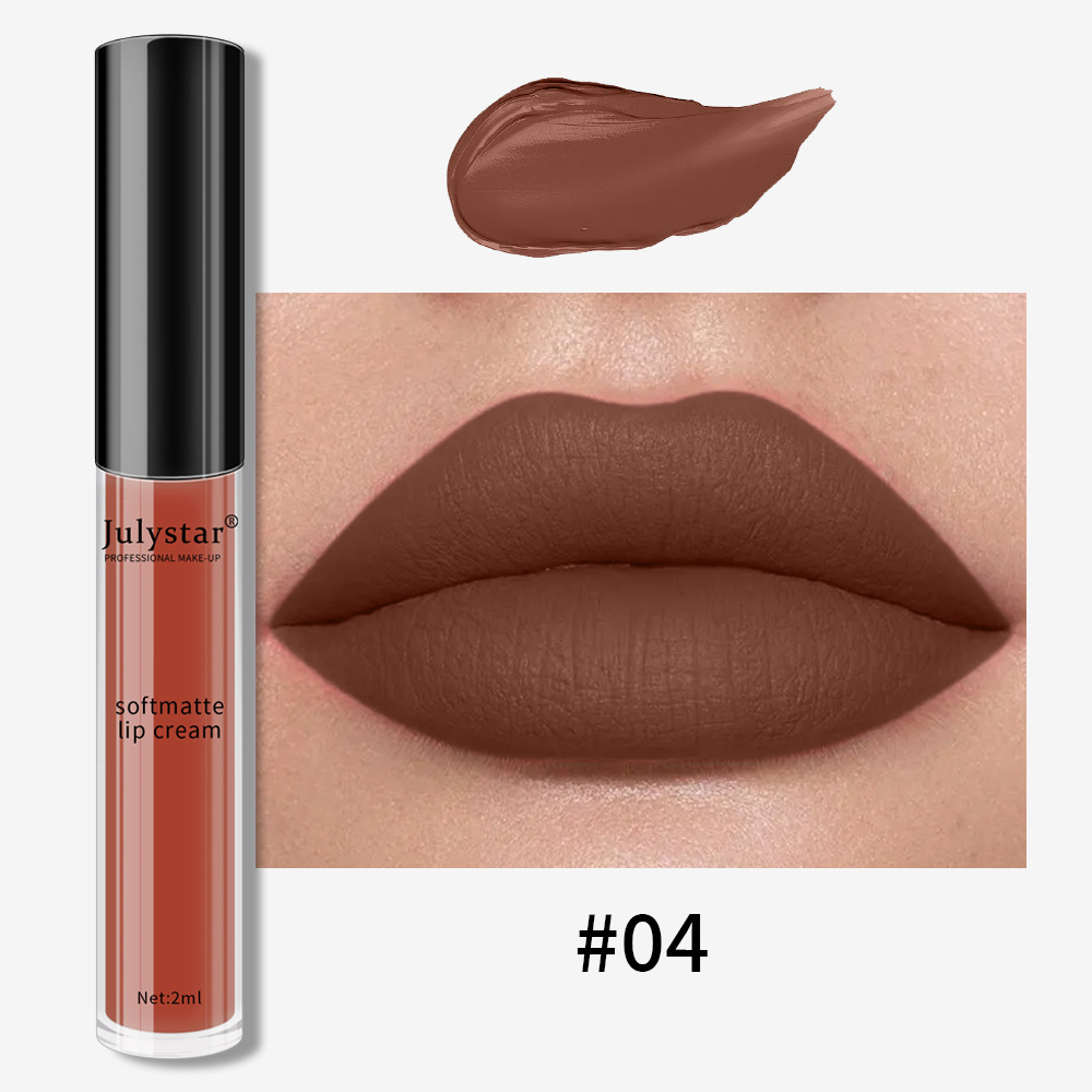European and American cross-border water mist matte liquid lipstick for women's Christmas makeup, moisturizing and long-lasting, non-stick cup lip gloss and lip gloss wholesale undefined