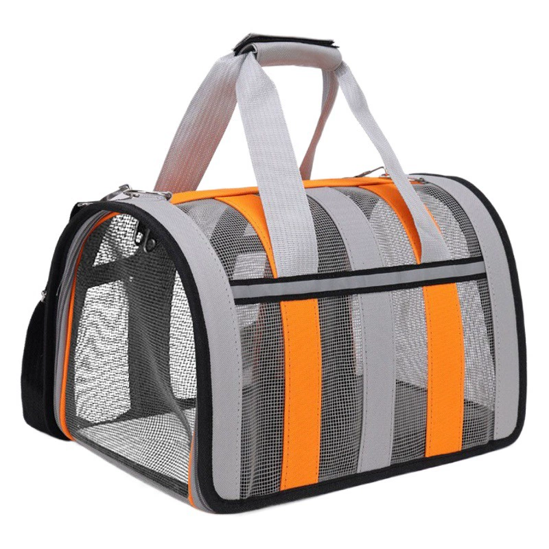 Кошачья сумка большой емкости оптовая переплет для домашних животных дышащий портативный собачий рюкзак портативный складной собачий мешок для собак